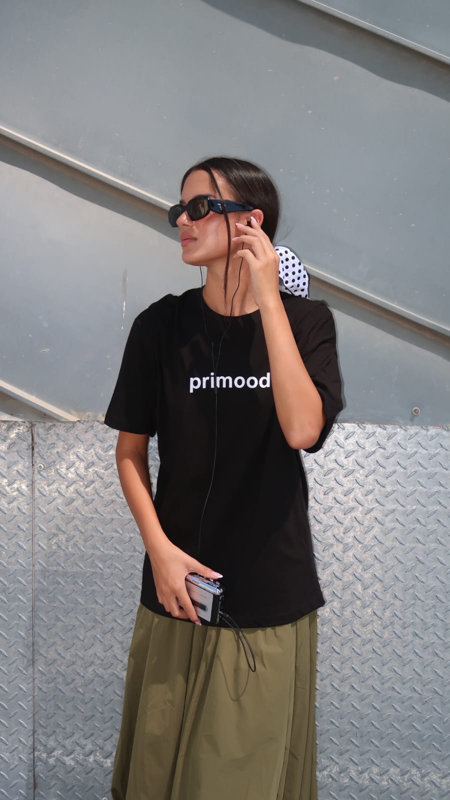 טישירט אוברסייז primood | שחור